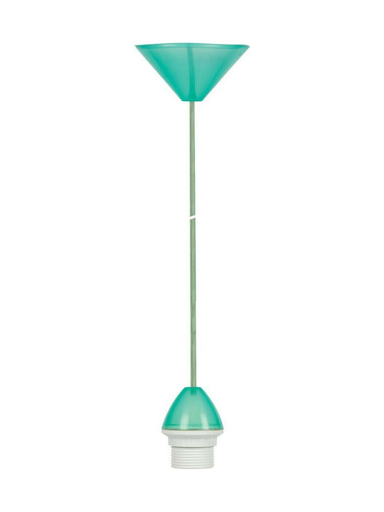 VK Lighting VK/V72CTC/GR Pendant Light Suspension for Socket E27 Green