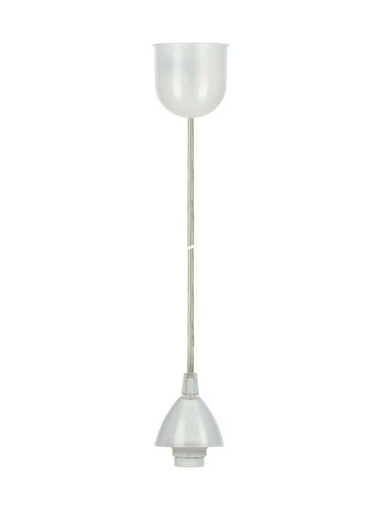 VK Lighting VK/V71E14/TR Pendant Lamp E14 White