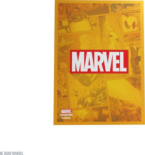Gamegenic Marvel Champions Kunst Marvel Kartenhüllen Standardgröße 50 Stück Orange