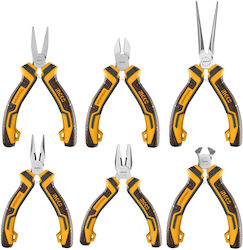 Ingco Mini Straight Pliers Set Length 115mm 6 Pieces HMPS06115