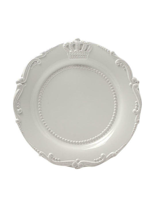 Artekko Crown Πιατέλα Σερβιρίσματος Κεραμική Λευκή με Διάμετρο 29εκ.