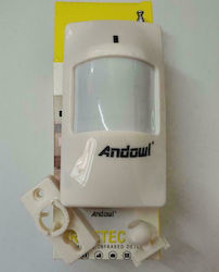 Andowl Q-L418 Αισθητήρας Κίνησης Διπλός Παθητικός Υπέρυθρων PIR σε Λευκό Χρώμα Q-L418