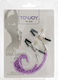 ToyJoy Stimulating Adjustable Nipple triple Chain in Lila Farbe