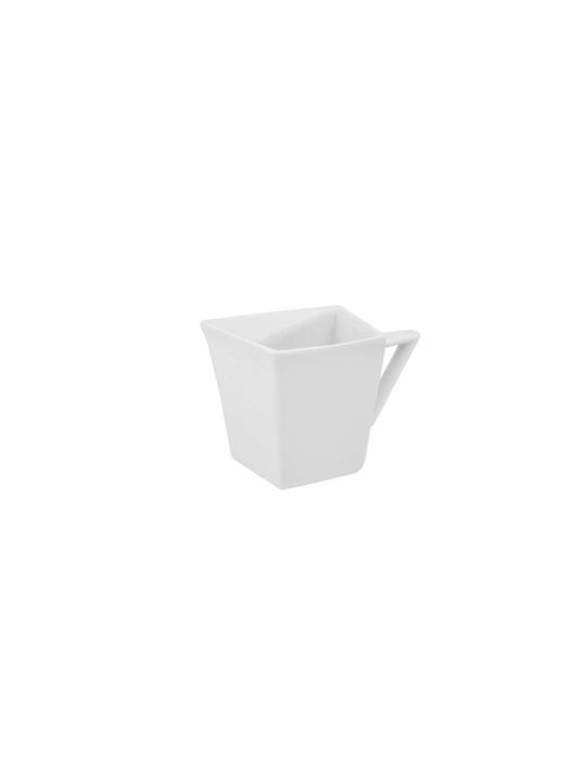 Art et Lumiere Diagonal Cup Coffee Porcelain White 270ml