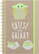 Pyramid International Wars Mandalorian Cutest In Galaxy Carnet Spiral 80 Foi A5 Cu dungi cu Elastic Multicolor