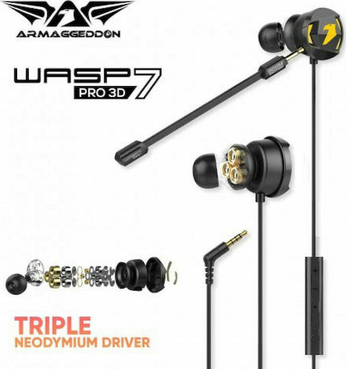 Armaggeddon WASP-7 PRO 3D In Ear Gaming Headset with Connection 3.5mm