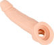 Nature Skin Manșon Pentru Penis Cu Extensie Extensie De Penis Flesh 21cm