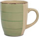 Nava Lines Mug Ceramic Oil Green 350ml