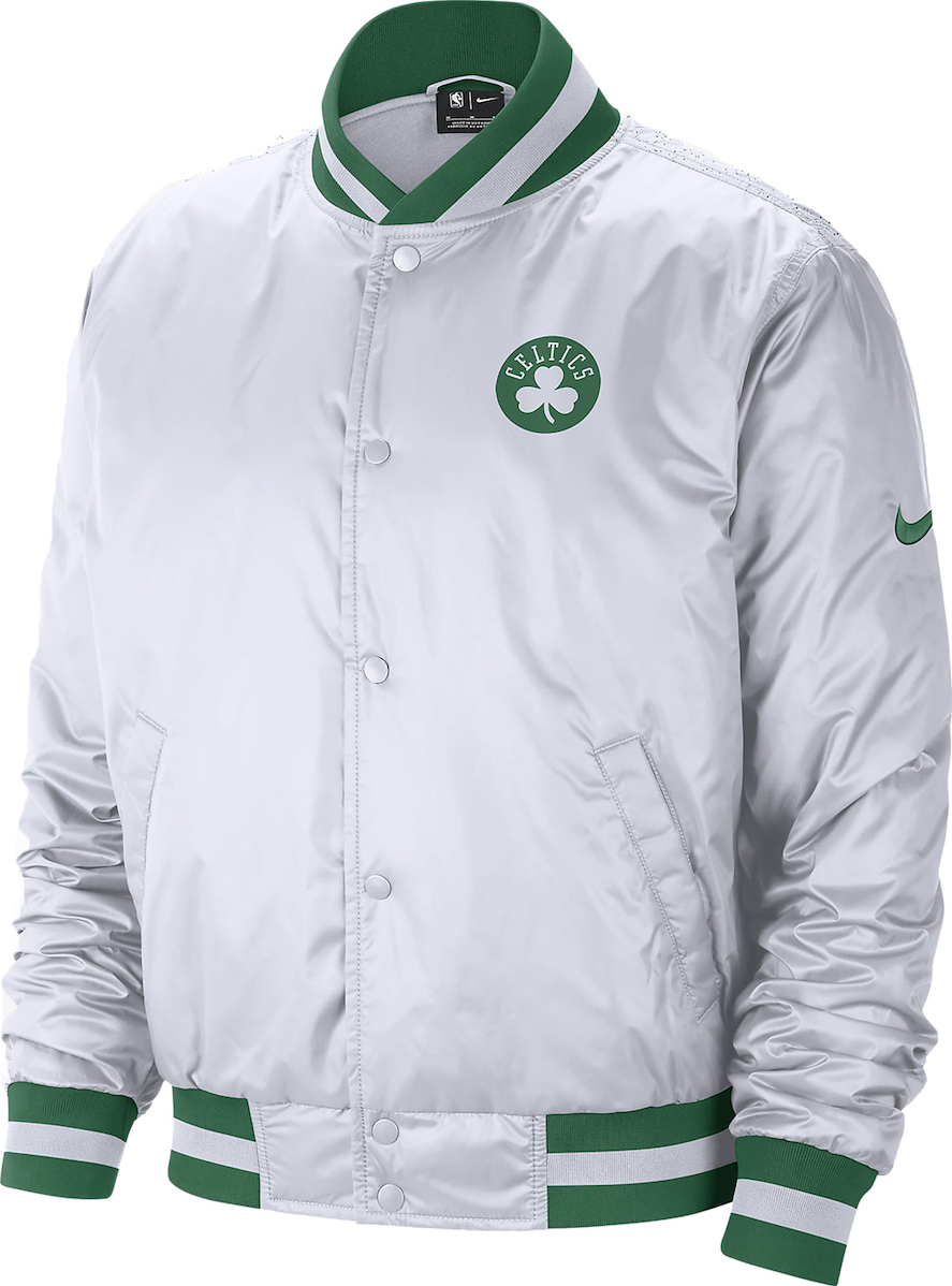 Nike NBA Boston Celtics City Edition Courtside Men's Jacket White  CN1432-100