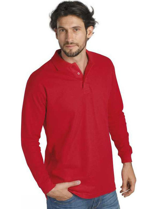 Sol's Winter II Ανδρική Διαφημιστική Μπλούζα σε Κόκκινο Χρώμα