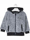 Losan Boys Fleece Hooded Sweatshirt with Zipper Gray