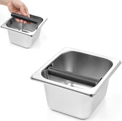 Hendi Stainless Steel Knock Box 17.6x16.2x10cm Hendi Stainless Steel Knock Box 17.6x16.2x10cm