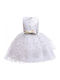Kids Dress Sleeveless Tulle White