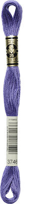 DMC Thread Embroidery Μουλινέ 117 Cotton in Purple color 8m Blue Violet Dark