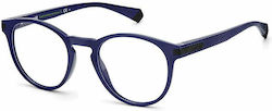 Polaroid Plastic Eyeglass Frame Blue PLD D418 9N7