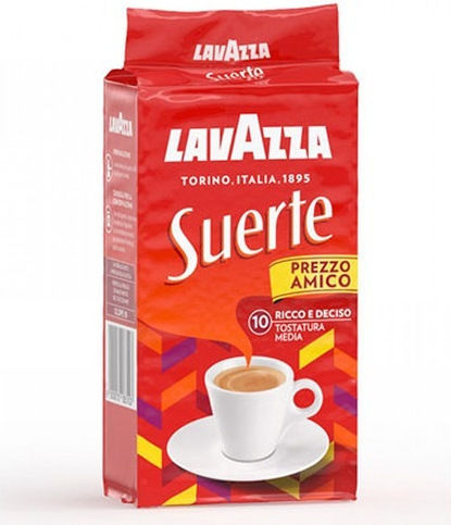 Lavazza Espresso Kaffee Robusta Suerte Prezzo Amico Gemahlen 250gr