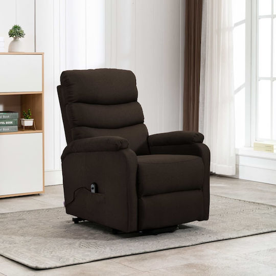 Relaxsessel mit Fußhocker Dark Brown 74x90.5x100cm