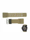 Casio G-shock Каучукова каишка Каки