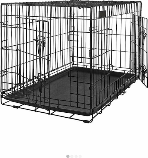 Glee Dog Wire Crate XXLarge with 2 Doors Black 122x74.5x80.5cm