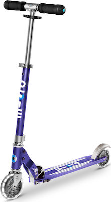 Micro Kids 2-Wheel Foldable Scooter Sprite LED for 6+ years Purple