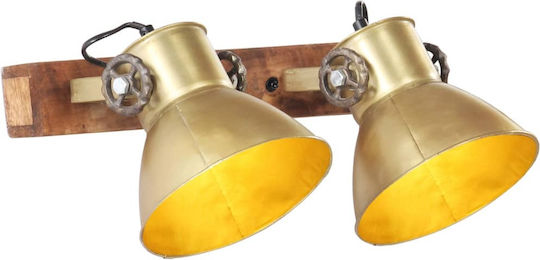 vidaXL Industrial Wall Lamp with E27 Bronze 45x25cm