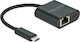 DeLock 66644 USB Netzwerkadapter USB-C mit Verkabelter Verbindung Gigabit Ethernet