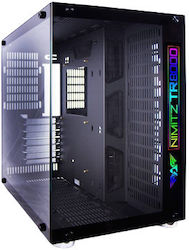 Armaggeddon Nimitz TR8000 Gaming Full Tower Computer Case with Window Panel Black