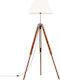 vidaXL Vintage Floor Lamp H141xW64cm. with Socket for Bulb E27 White