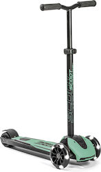 Scoot & Ride Kids Scooter Foldable Highwaykick 5 LED 3-Wheel for 5+ Years Green