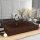 vidaXL Vessel Sink Ceramic 60x46x16cm Brown