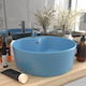 vidaXL Vessel Sink Ceramic 36x36x13cm Blue