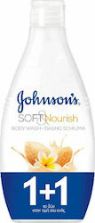 Johnson's Soft & Nourish Κρεμώδες Αφρόλουτρο 2x750ml