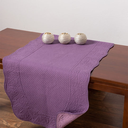Silk Fashion NΧ0115 Platzdeckchen Stoff Purple 33x55cm 6978000001887 1Stück