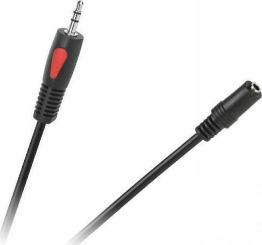Cabletech 3.5mm Jack Cable Male to Female Black 1.8m