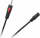 Cabletech 3,5mm Klinkenkabel 3,5mm Stecker - 3,5mm Buchse Schwarz 10m KPO4006-10