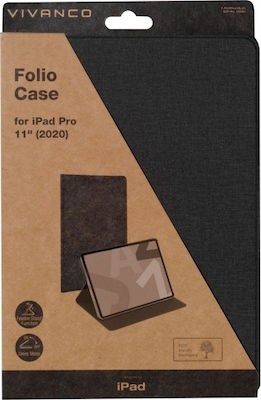 Vivanco Folio Klappdeckel Synthetisches Leder Schwarz (iPad Pro 2020 11") 60633