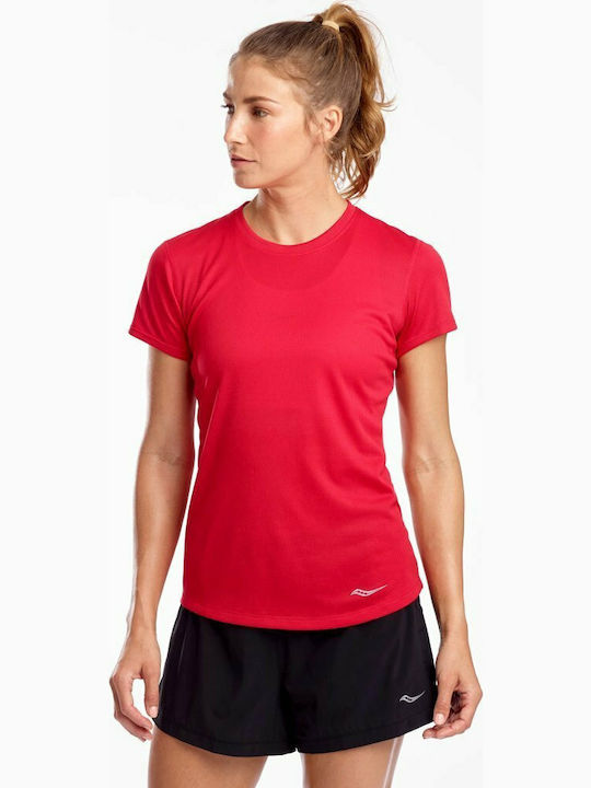 Saucony Feminin Sport Tricou Roșu