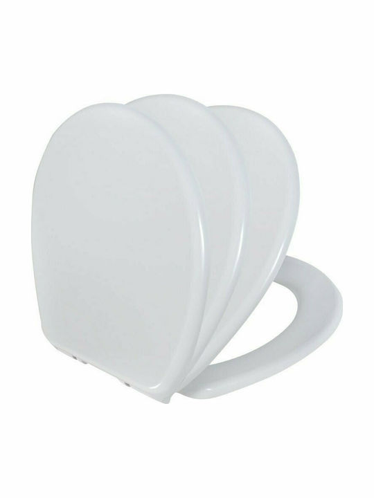 Tema Bakelite Soft Close Toilet Seat White 44.6cm