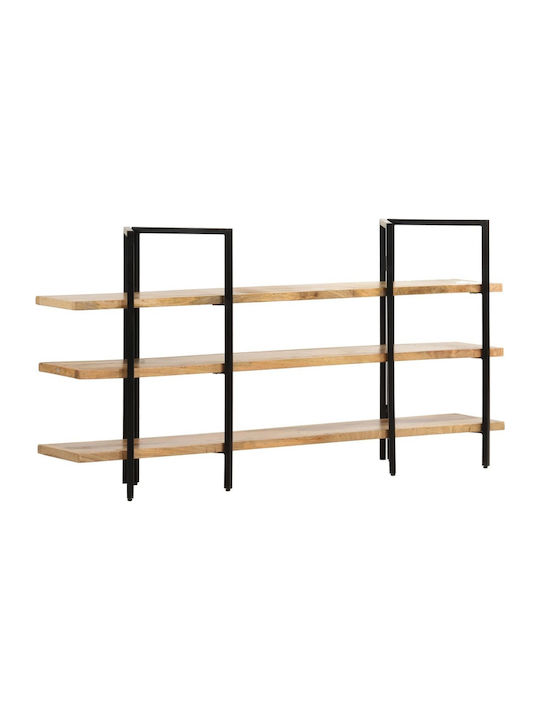 Wall Bookcase Natural 160x31x80cm