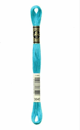 DMC Faden Stickerei Mouliné 117 Baumwolle in Türkis Farbe 8m