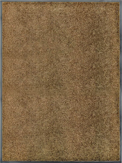 vidaXL Fußmatte Teppich mit rutschfester Unterlage Coffee 90x120cm