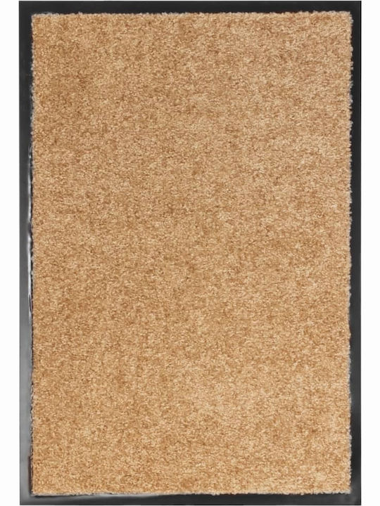 vidaXL Carpet with Non-Slip Underside Doormat Κρεμ 40x60εκ.