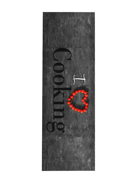 vidaXL Cooking Kitchen Anti-Slip Mat Runner Gray 45x150cm