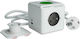 Allocacoc PowerCube 3 Positionen mit 1 USB-A, 1 USB-C und Kabel 1.5m Gray
