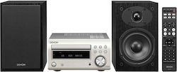 Denon Ηχοσύστημα 2.0 D-M41DAB 60W με CD / Digital Media Player, WiFi και Bluetooth Ασημί / Μαύρο