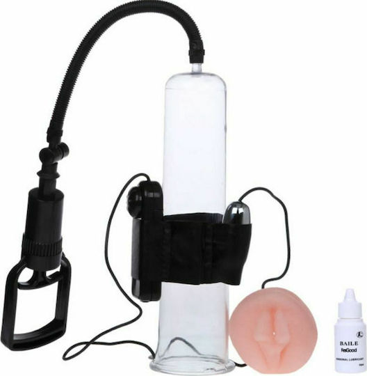 Baile Penis Enlargement System Пенис помпа с вибрация Прозрачен
