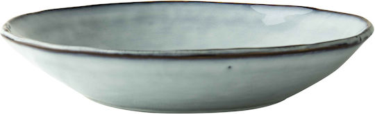 Dutch Rose Organic Teller Suppe Keramik Blue mit Durchmesser 23.5cm