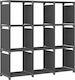 Shelving Unit Floor Grey 33x30x107.5cm