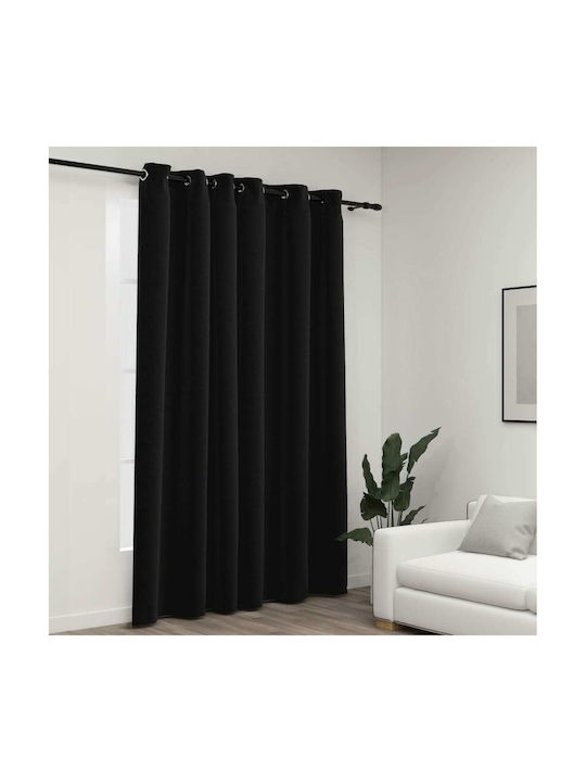 vidaXL Curtain Blackout with Grommet Charcoal 290x245cm