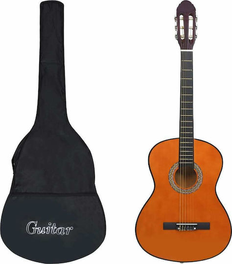 vidaXL Κλασική Κιθάρα 4/4 Classical Beginner 39" with Bag Dark Wood